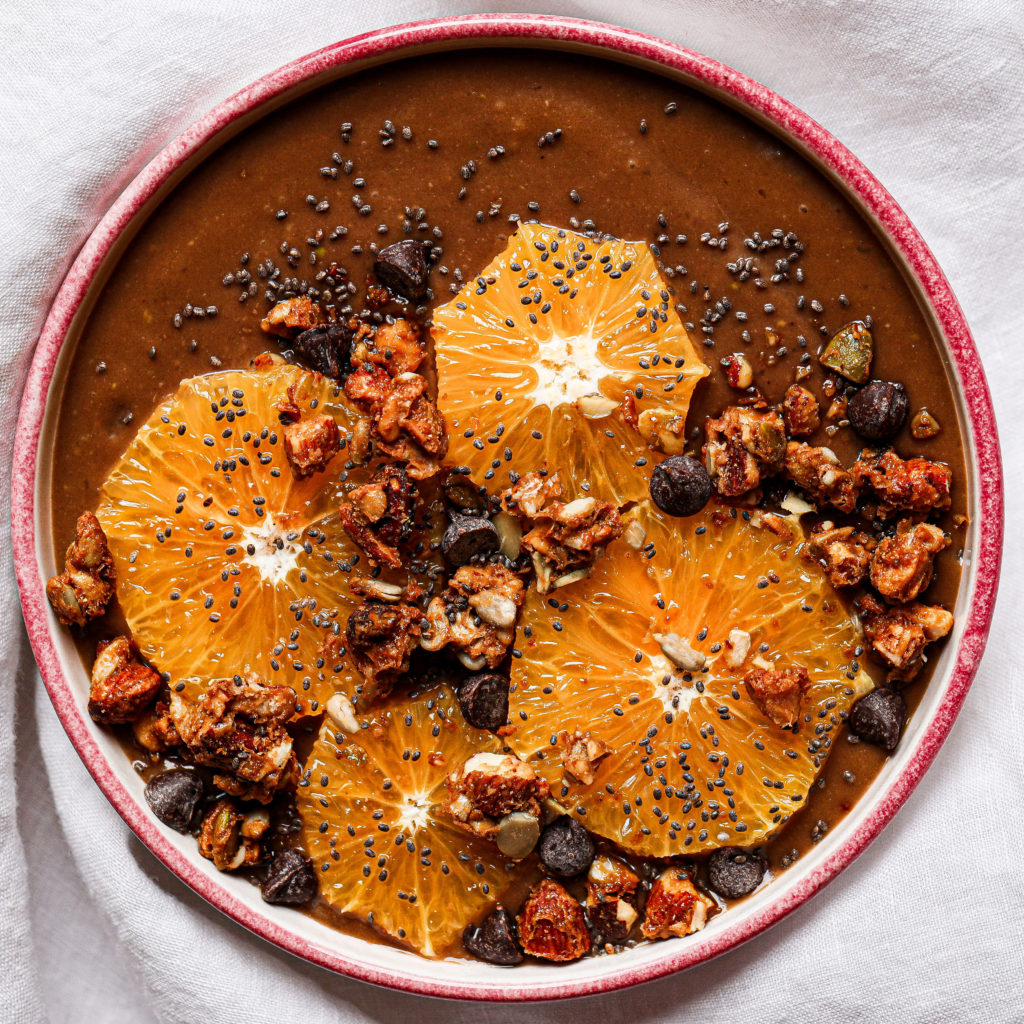 Vegan Orange Chocolate Breakfast Bowl