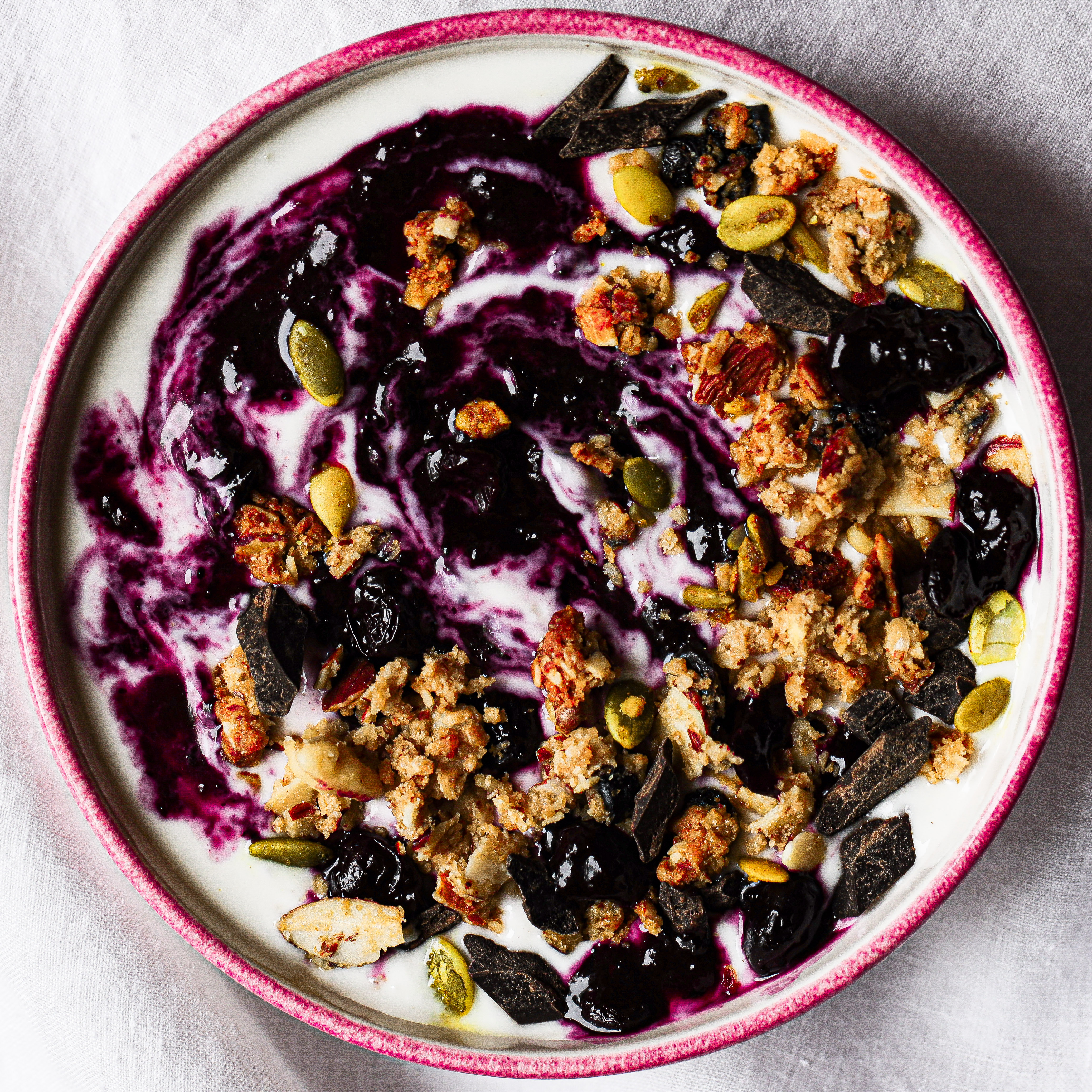 Blueberry Preserve Yogurt Bowl